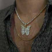 butterfly choker necklace for men