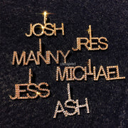 14k gold name plate