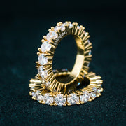 1 Row 18K Diamond Ring