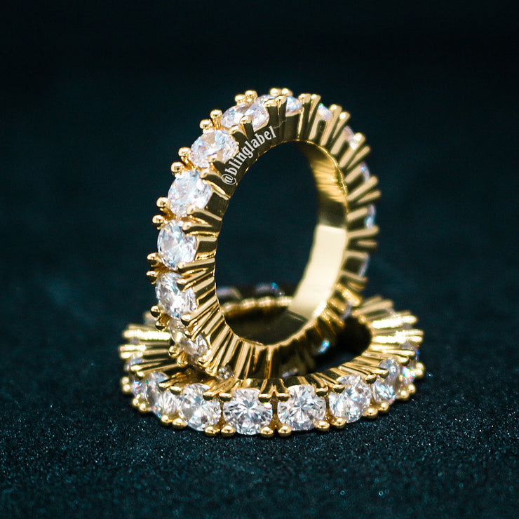 1 Row 18K Diamond Ring – Bling Label