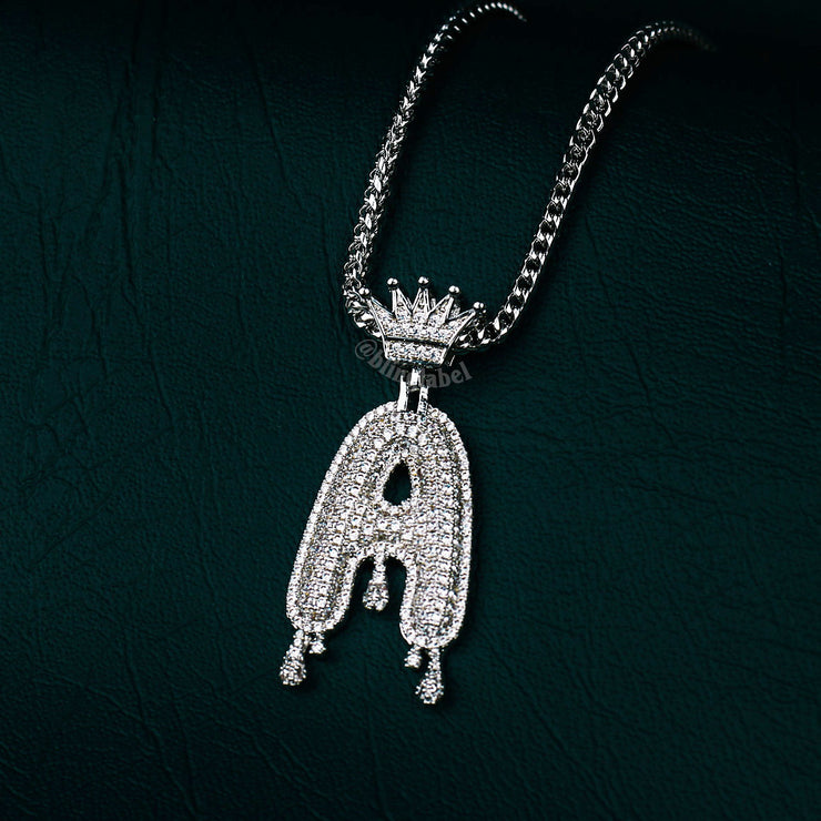 silver crown necklace