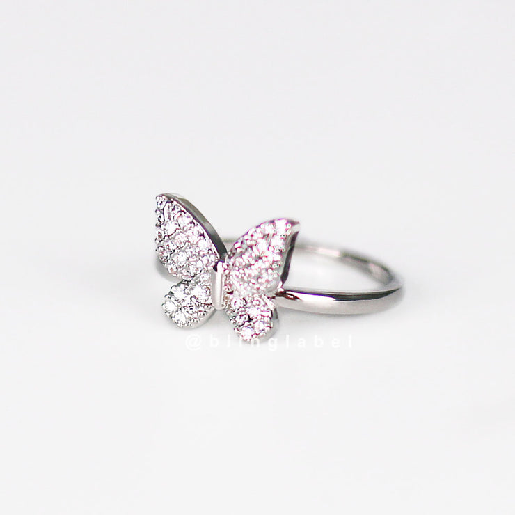 Mini Butterfly Diamond Ring