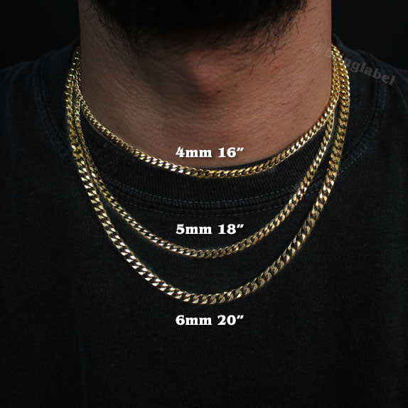 Micro Miami Cuban Link Choker Chain in Gold – Bling Label