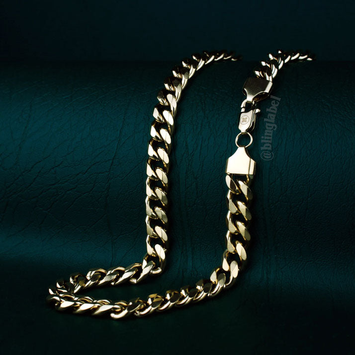 18K cuban link chain