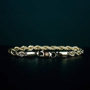 6mm Thick Rope Bracelet in Gold