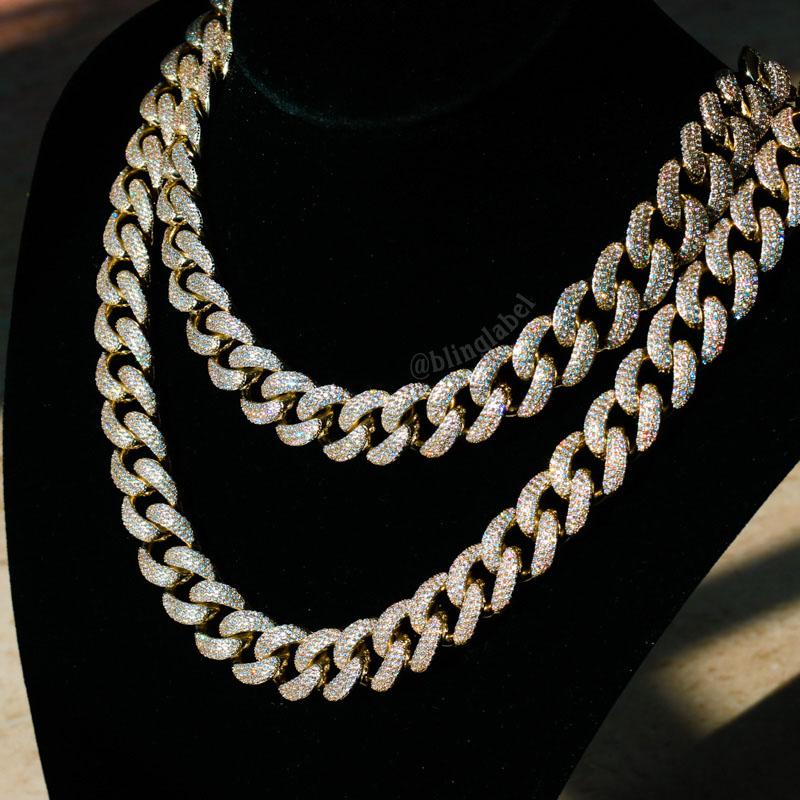 Iced Out Miami Cuban Link Choker Necklace in Gold – Bling Label