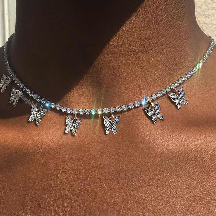 Butterfly choker necklace 🦋✨ - Sour Puff Shop